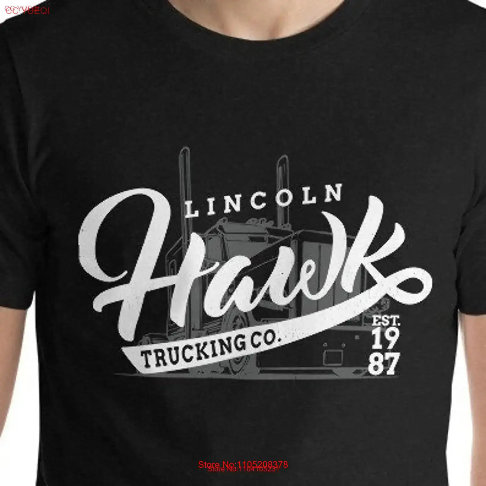 Mens Fashion In The 80S - Lincoln Hawk Trucking Co T Shirt