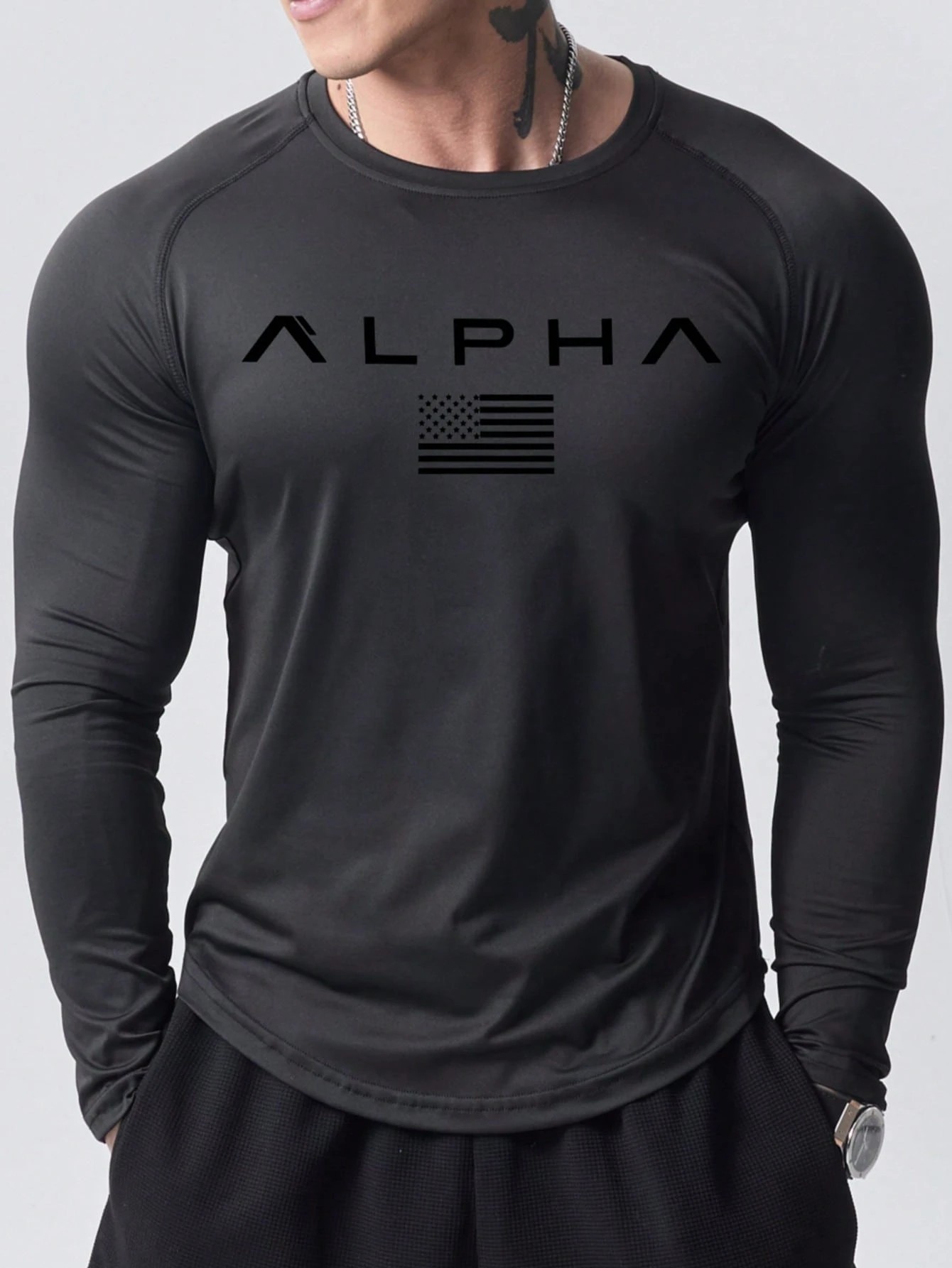 Men'S Tops Fashion - New men's long-sleeved T-shirt for Spring