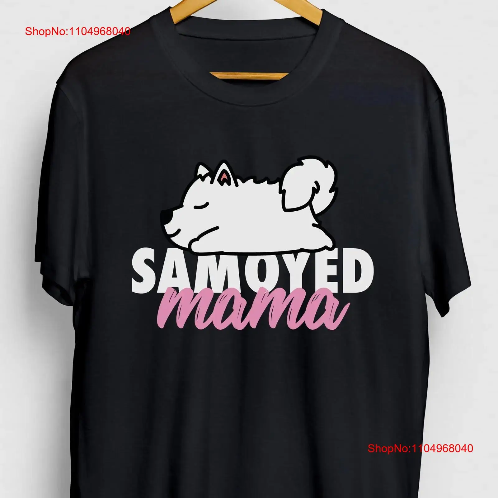 Men'S Fashion Pink Shirt - Samoyed T Shirt Dog Mama Pink