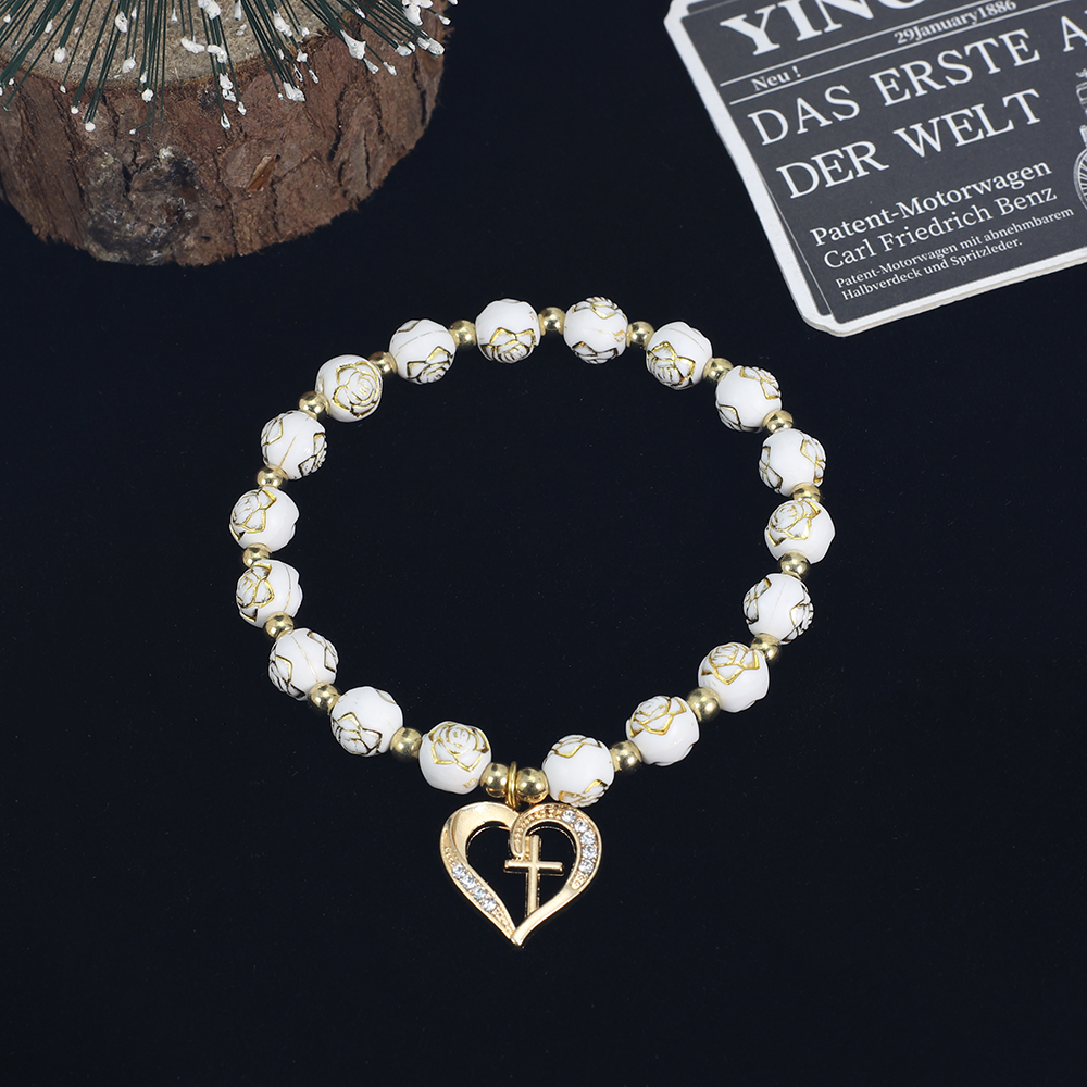 Exquisite Heart shaped cross R - Fashion Men Vogue avis et prix