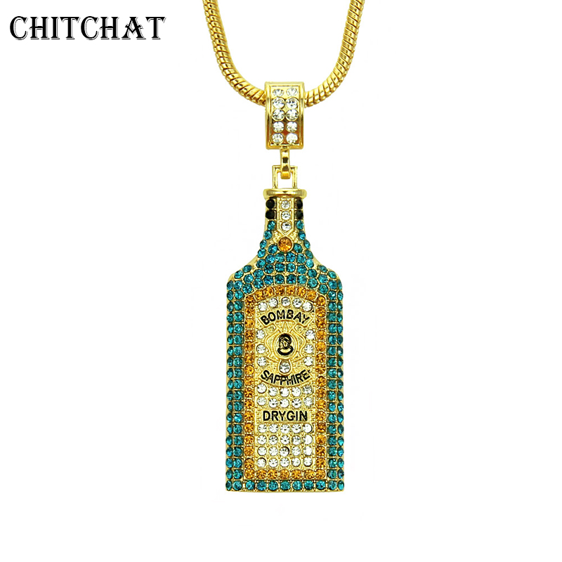 Big Wine bottle Necklaces Full - Fashion Men Vogue avis et prix