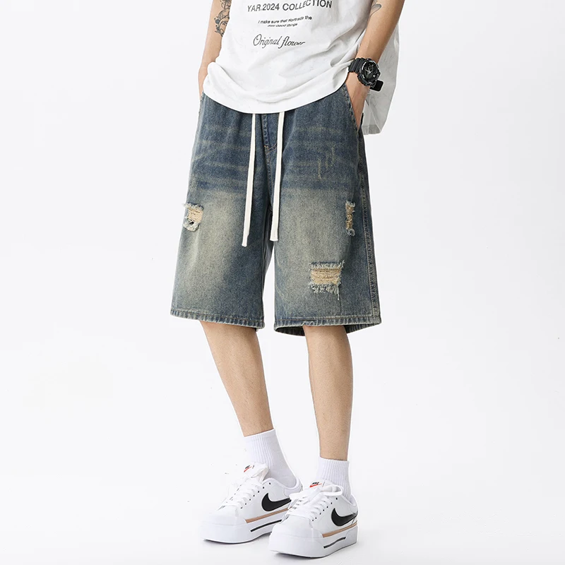 Summer Thin Denim Shorts Men's - Men'S Fashion Jeans avis et prix