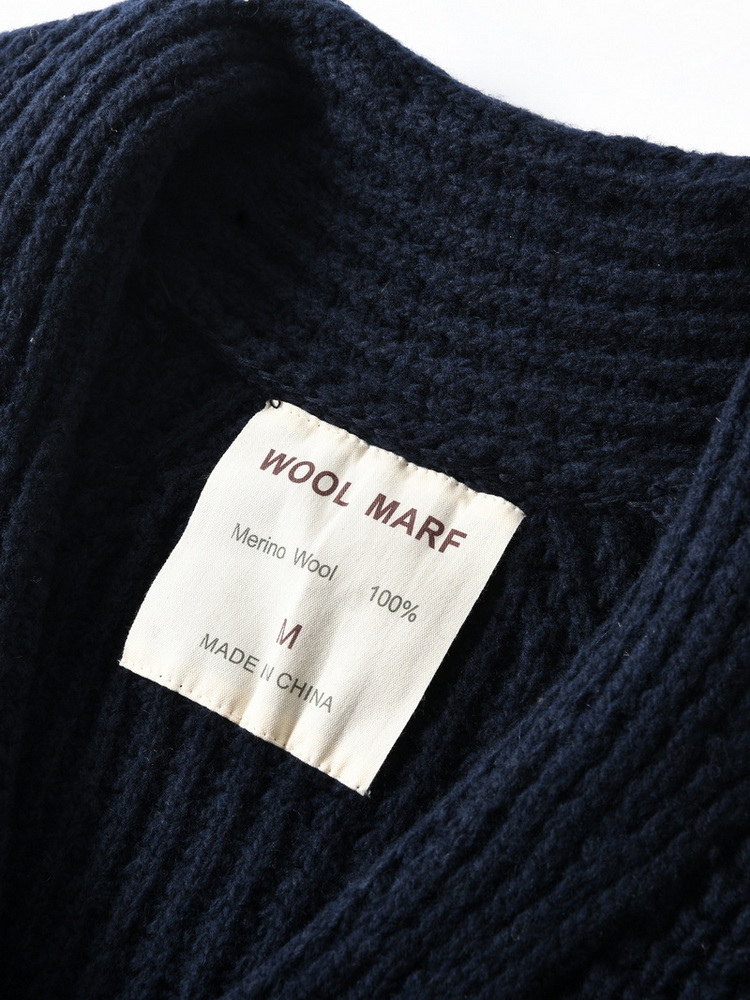 Eu Vintage 100% Wool Chunky Kn - Men'S Fashion Zip Sweater avis et prix