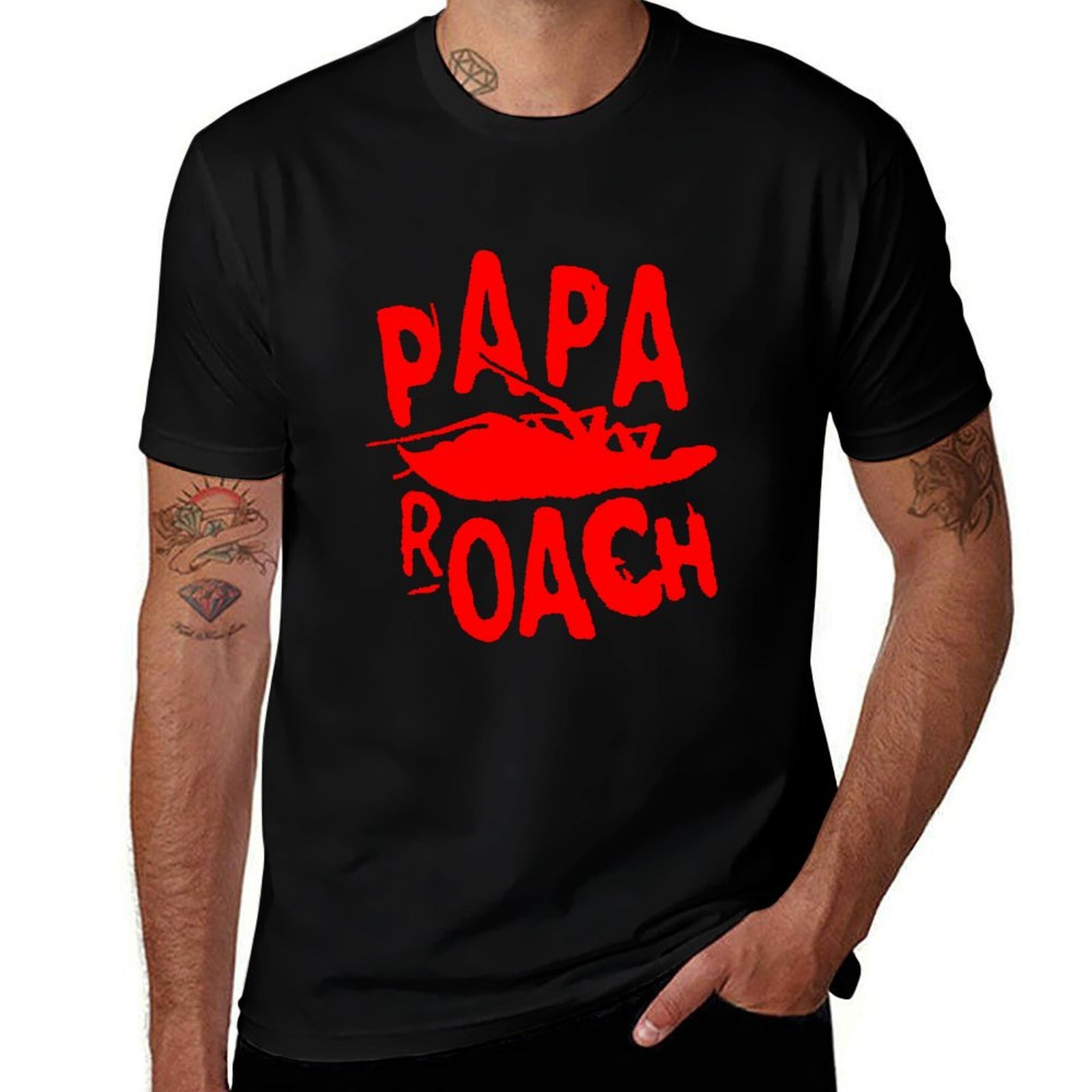 Genre Hard rock logo papa roac - Men'S Fashion Genres avis et prix