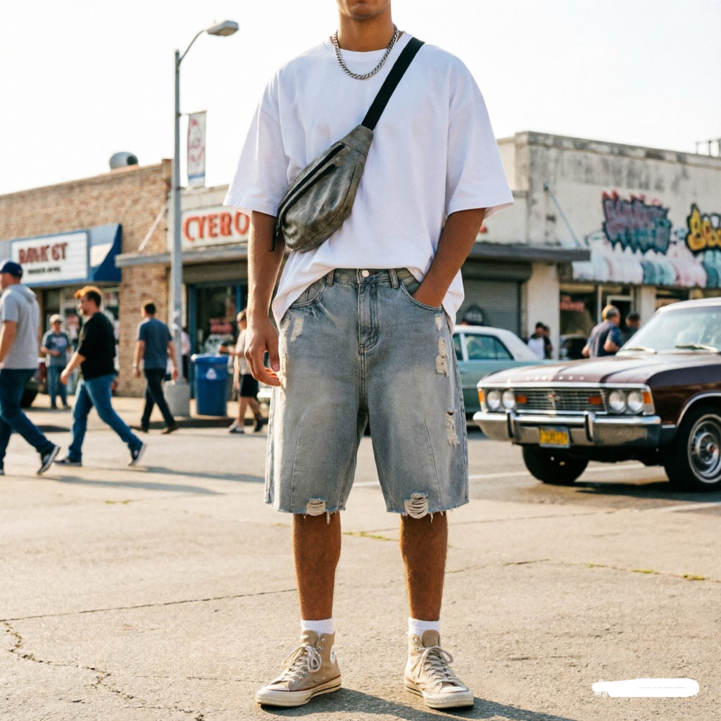 Summer Men's Casual Jeans Shor - Men'S Fashion Jeans avis et prix