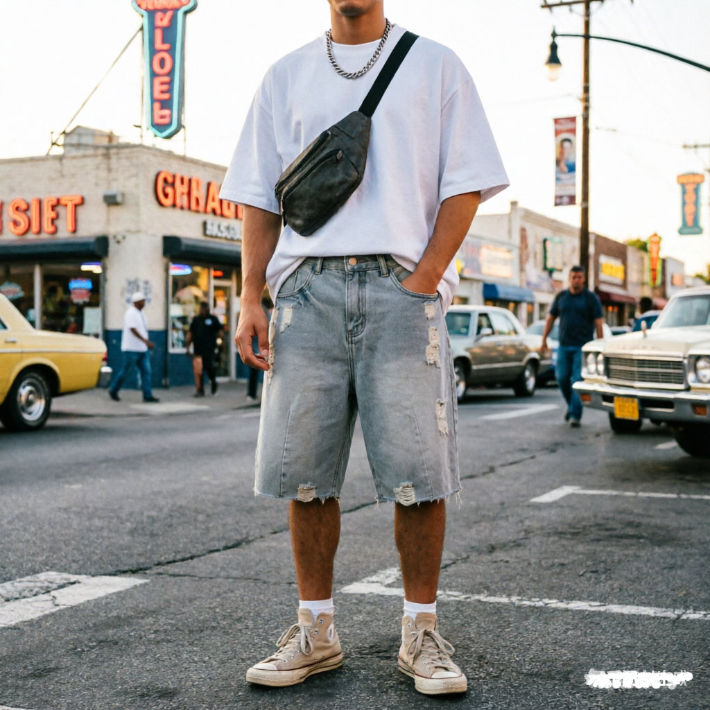 Summer Men's Casual Jeans Shor - Men'S Fashion Jeans avis et prix