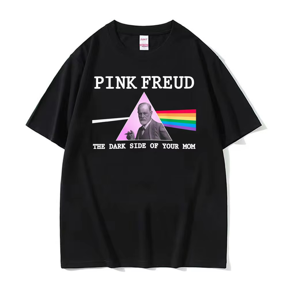 Funny Pink Freud The Dark Side - Men'S Fashion Pink Shirt avis et prix
