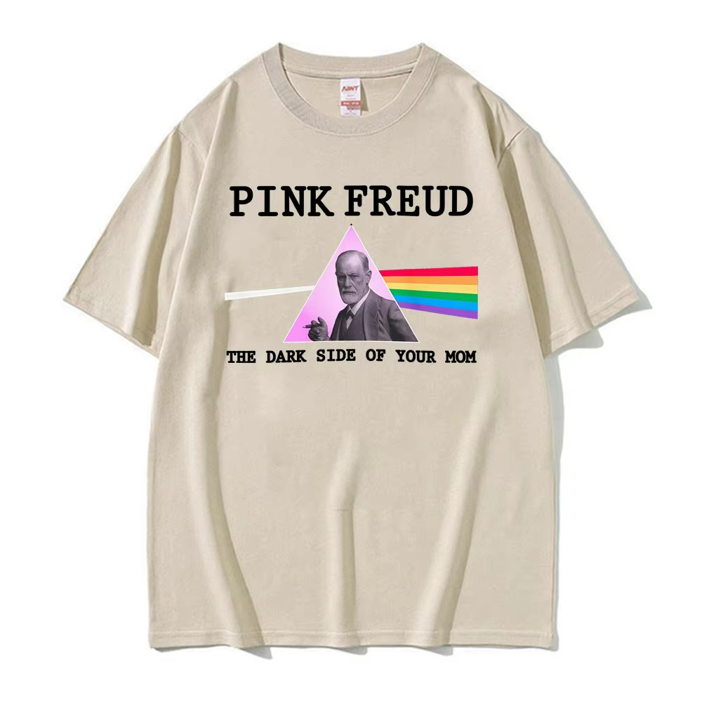 Funny Pink Freud The Dark Side - Men'S Fashion Pink Shirt avis et prix