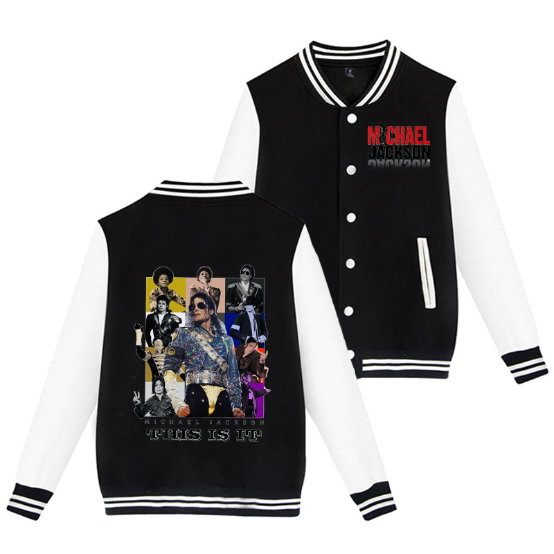 Michael Jackson Adult Baseball - Men'S Fashion Zip Sweater avis et prix