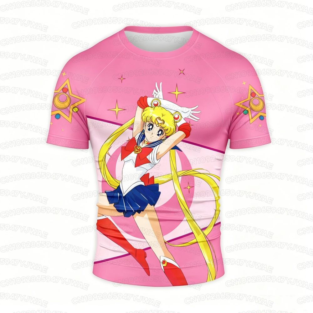 Summer Men's Women's Sailor Mo - Men'S Fashion Pink Shirt avis et prix