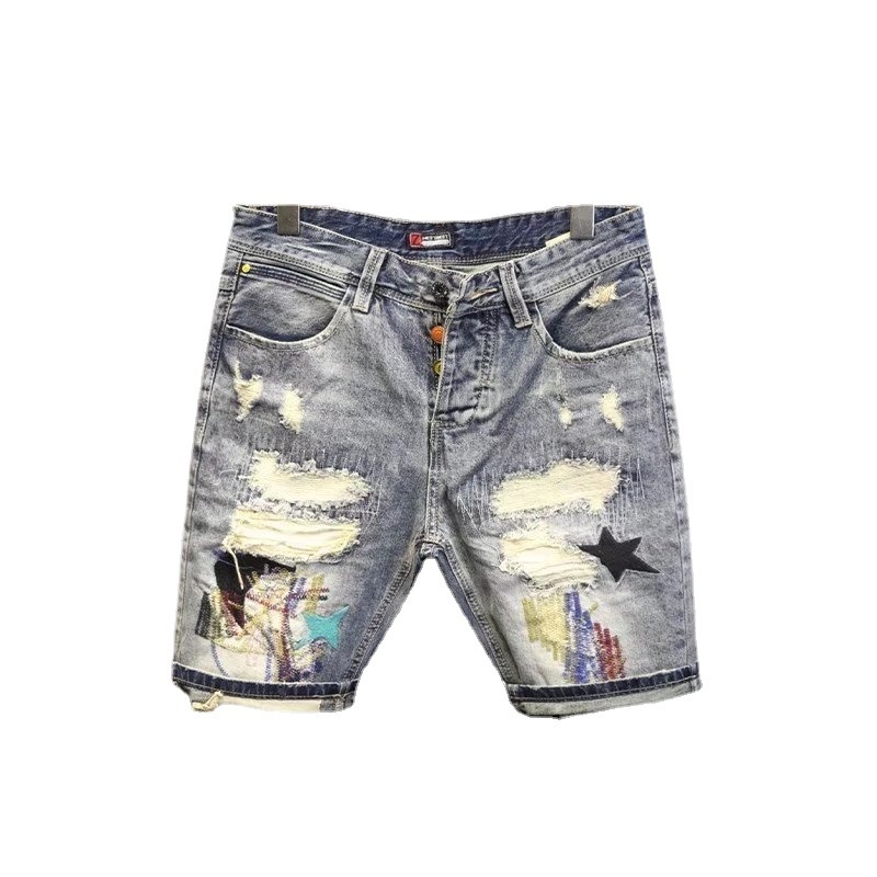 Summer Men's Fashion Scraped P - Men'S Fashion Jeans avis et prix
