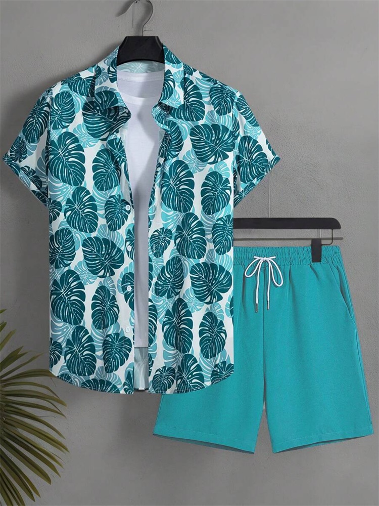 Men's Short-sleeved Shirt Set  - Men'S Fashion Trends avis et prix