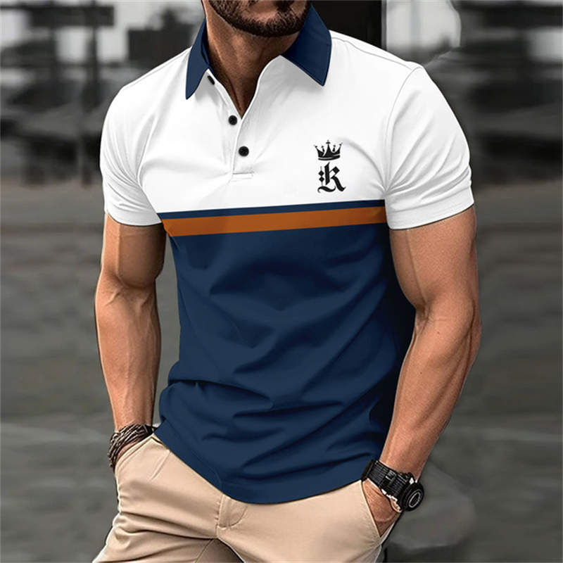 Funny 3D Letter Stripe Print P - Men'S Fashion Golf Clothing avis et prix