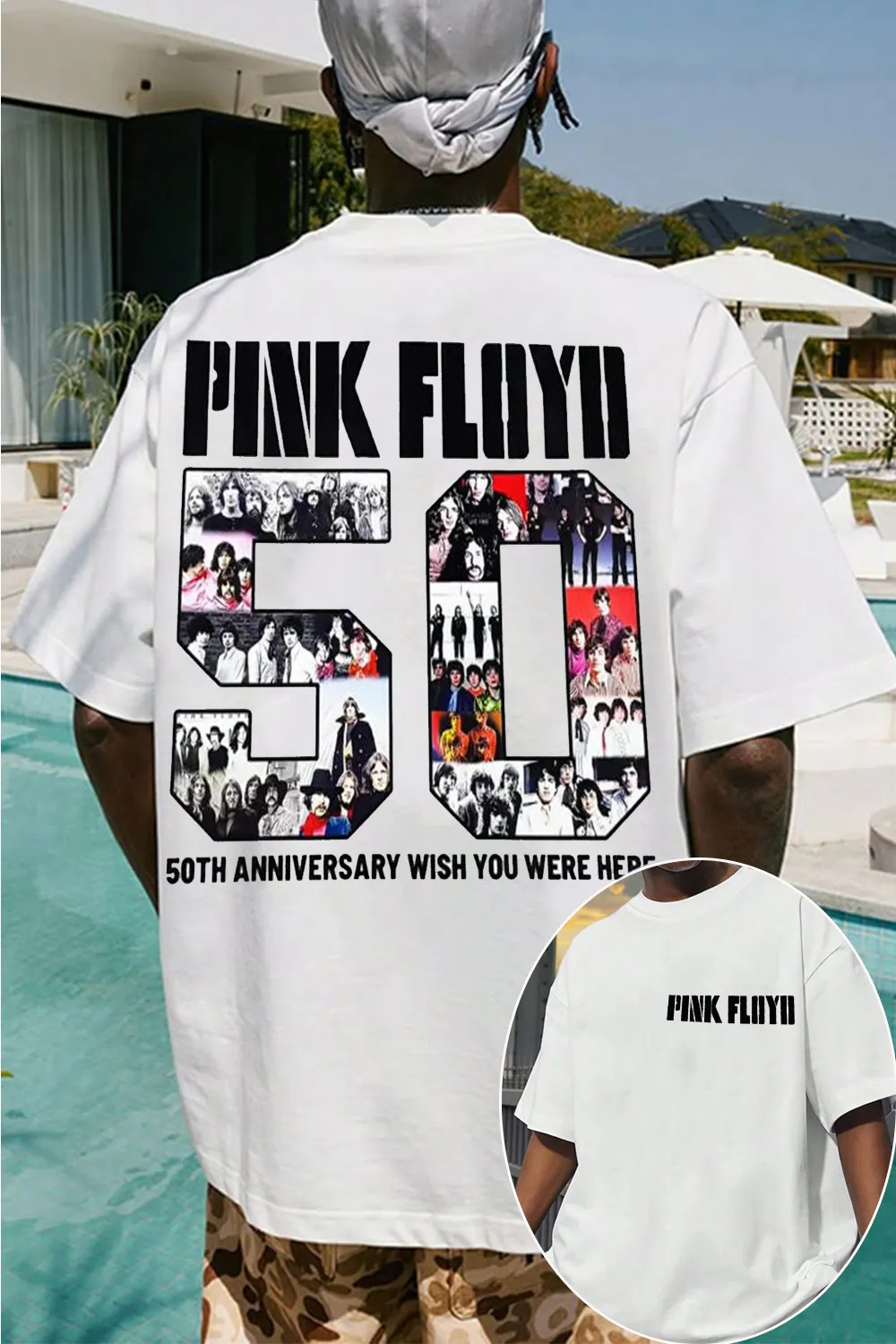 Fit Pink Floyd Graphic Cotton  - Men'S Fashion Pink Shirt avis et prix