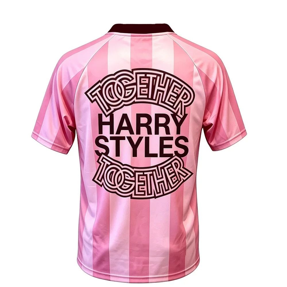 Pink Soccer T-Shirt Harry Styl - Men'S Fashion Pink Shirt avis et prix