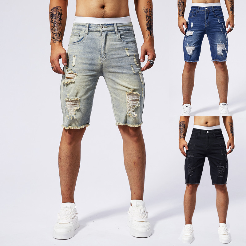 2025 Summer New Men's Ripped D - Men'S Fashion Pants 2025 avis et prix