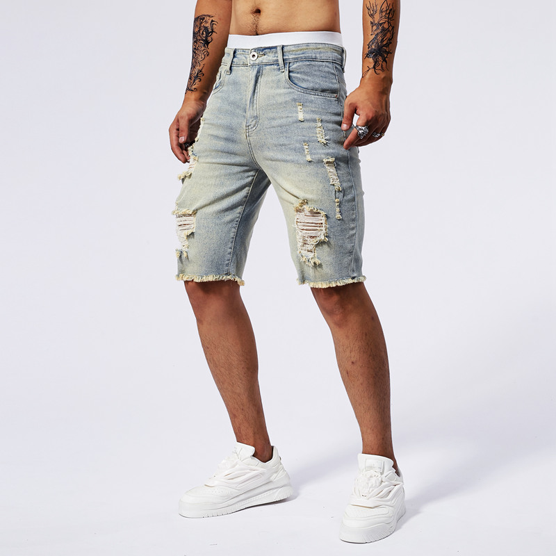 2025 Summer New Men's Ripped D - Men'S Fashion Pants 2025 avis et prix