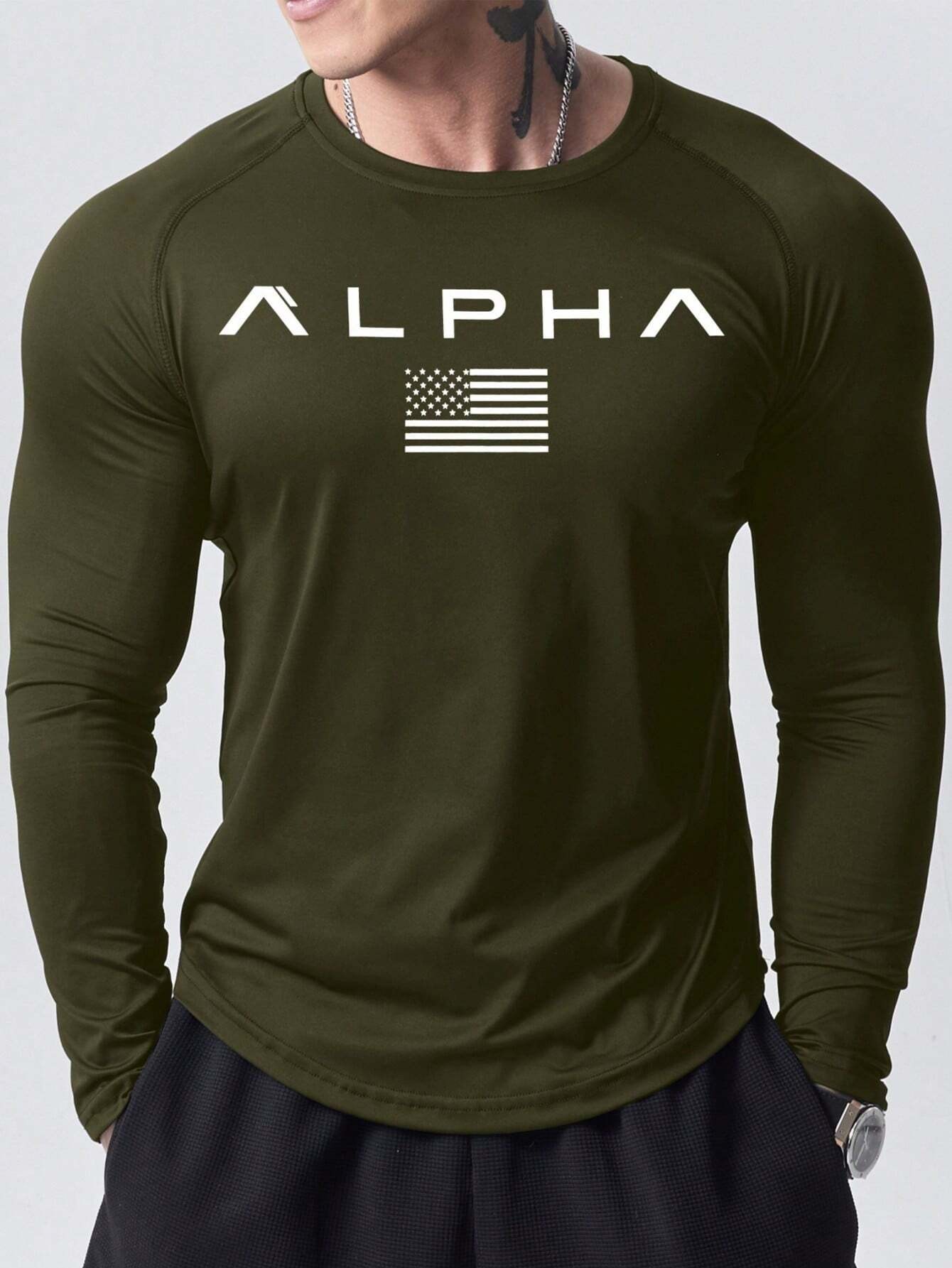 New men's long-sleeved T-shirt - Men'S Tops Fashion avis et prix