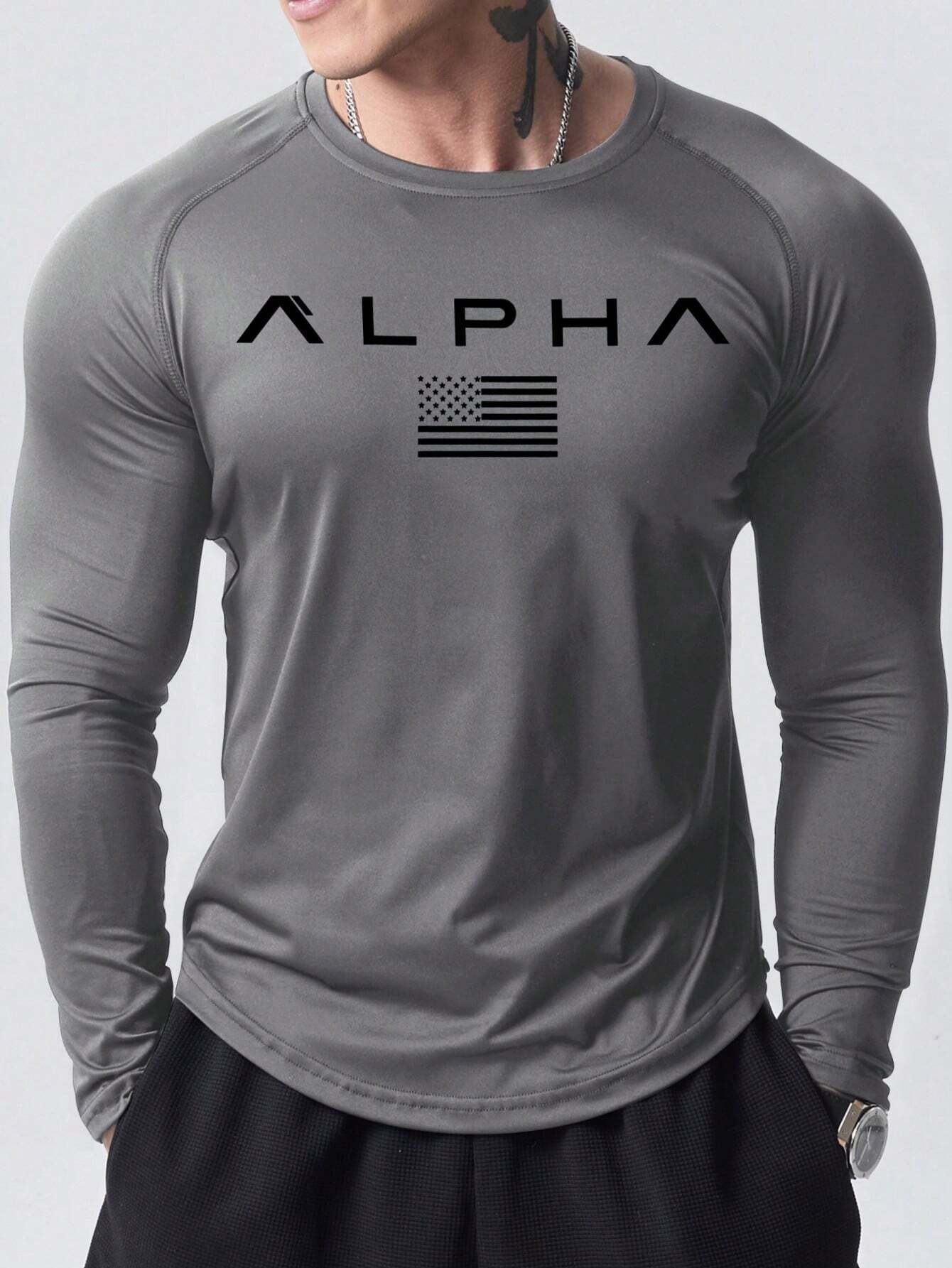 New men's long-sleeved T-shirt - Men'S Tops Fashion avis et prix