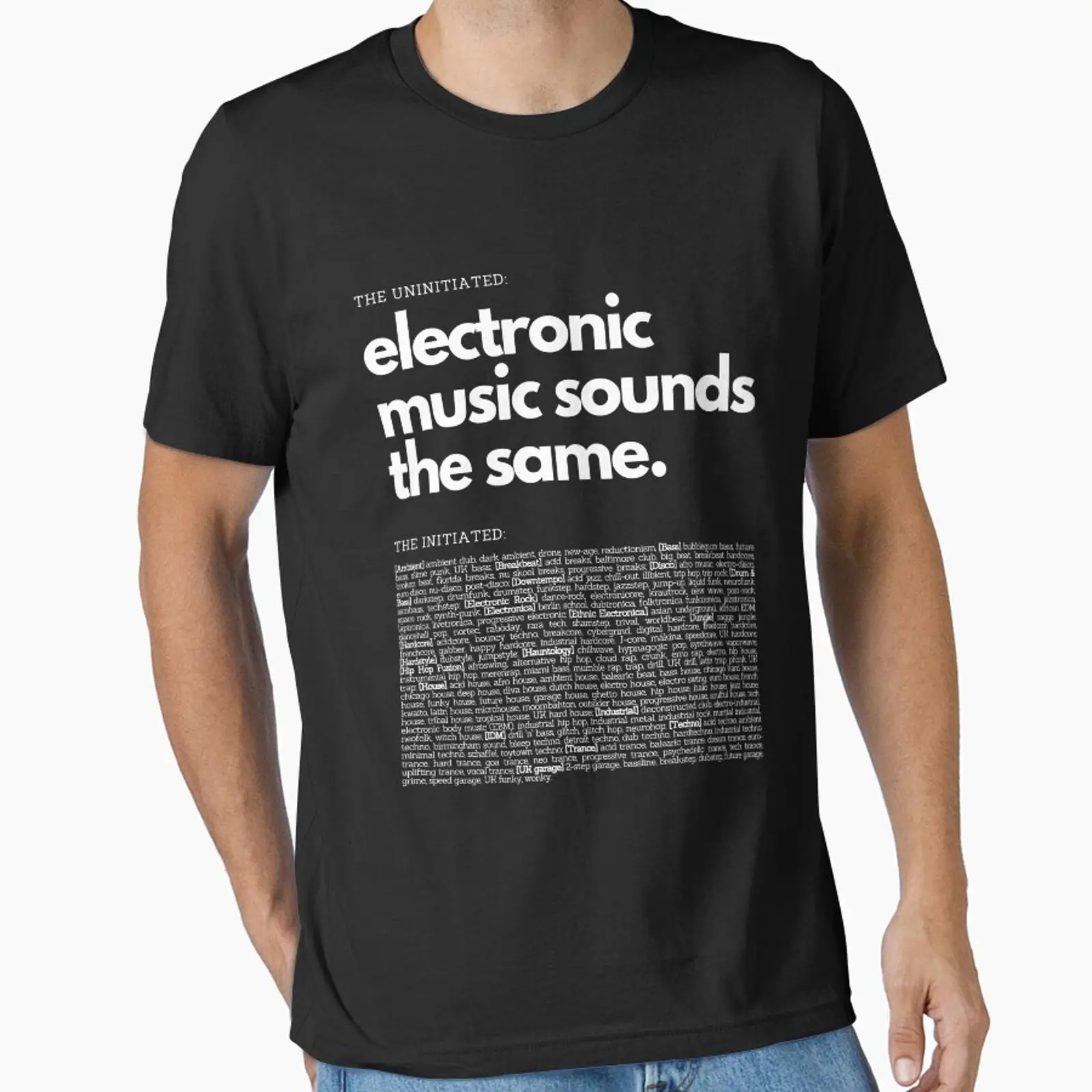 Electronic Music Genre Funny T - Men'S Fashion Genres avis et prix