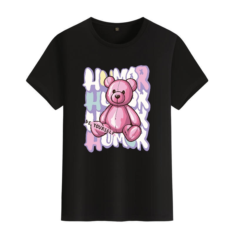 Men's Black Round-Neck Short-S - Men'S Fashion Pink Shirt avis et prix