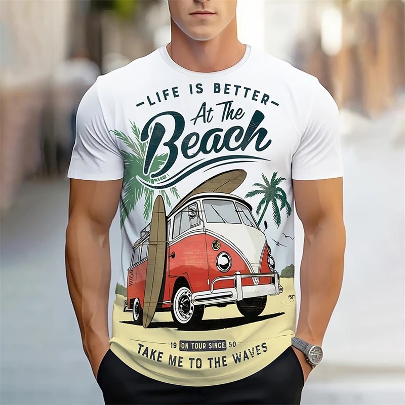 Summer fashion men's printed T - Men'S Fashion Xxl avis et prix
