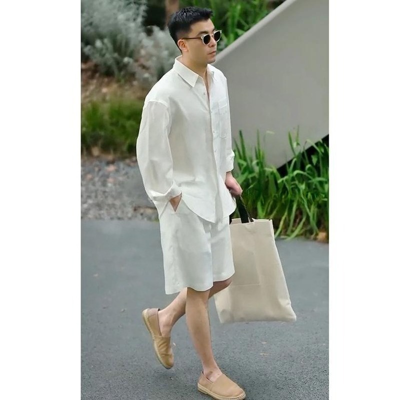 Summer Casual Set Lyocell Line - Men'S Fashion Trends avis et prix