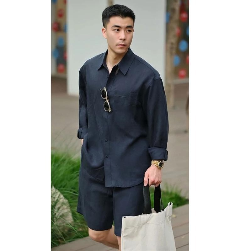 Summer Casual Set Lyocell Line - Men'S Fashion Trends avis et prix