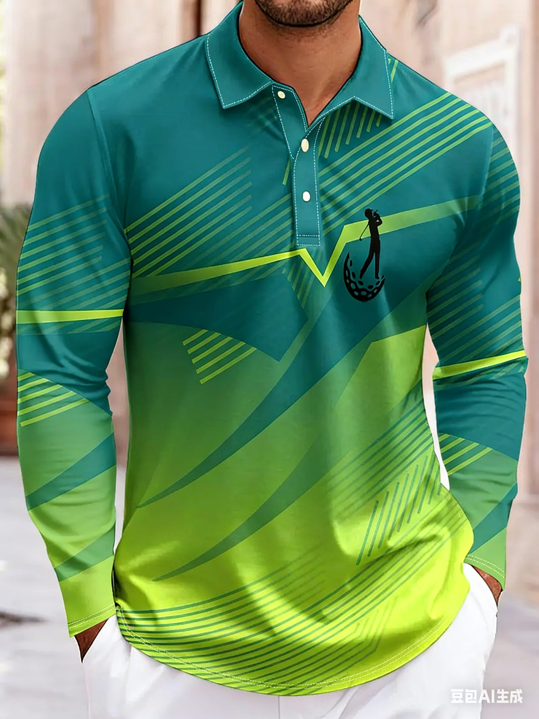 Fashion geometric pattern men' - Men'S Fashion Golf Clothing avis et prix