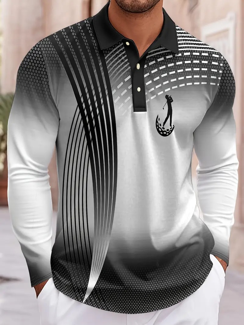 Fashion geometric pattern men' - Men'S Fashion Golf Clothing avis et prix