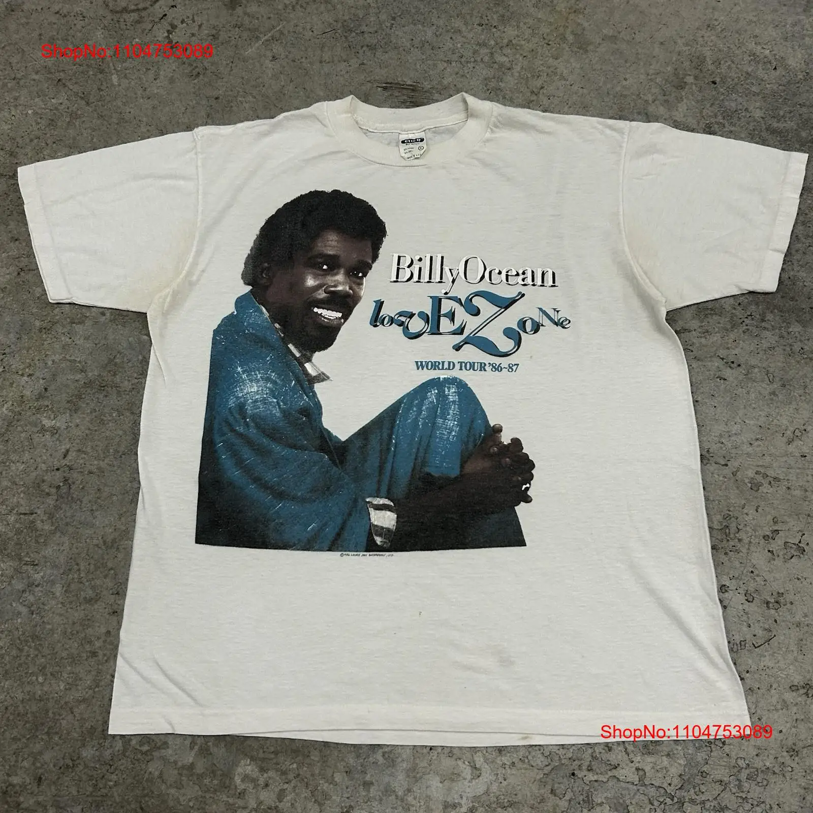 Vintage 80s Billy Ocean Band T - Mens Fashion In The 80S avis et prix