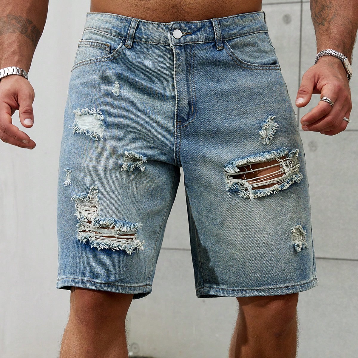 New Fashion Mens Ripped Short  - Men'S Fashion Jeans avis et prix