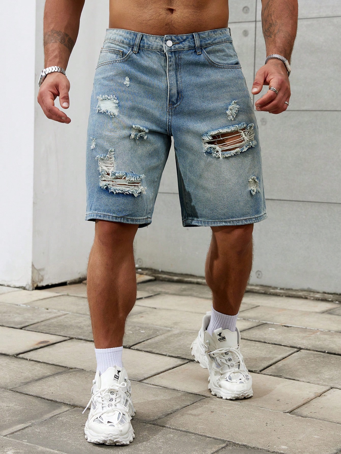 New Fashion Mens Ripped Short  - Men'S Fashion Jeans avis et prix