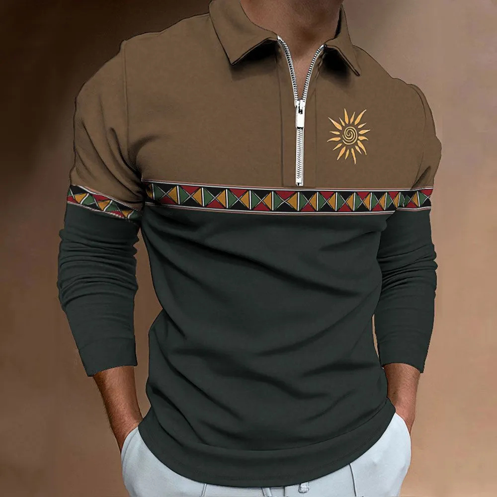 Mens Polo Shirts Retro Color B - Men'S Fashion Golf Clothing avis et prix