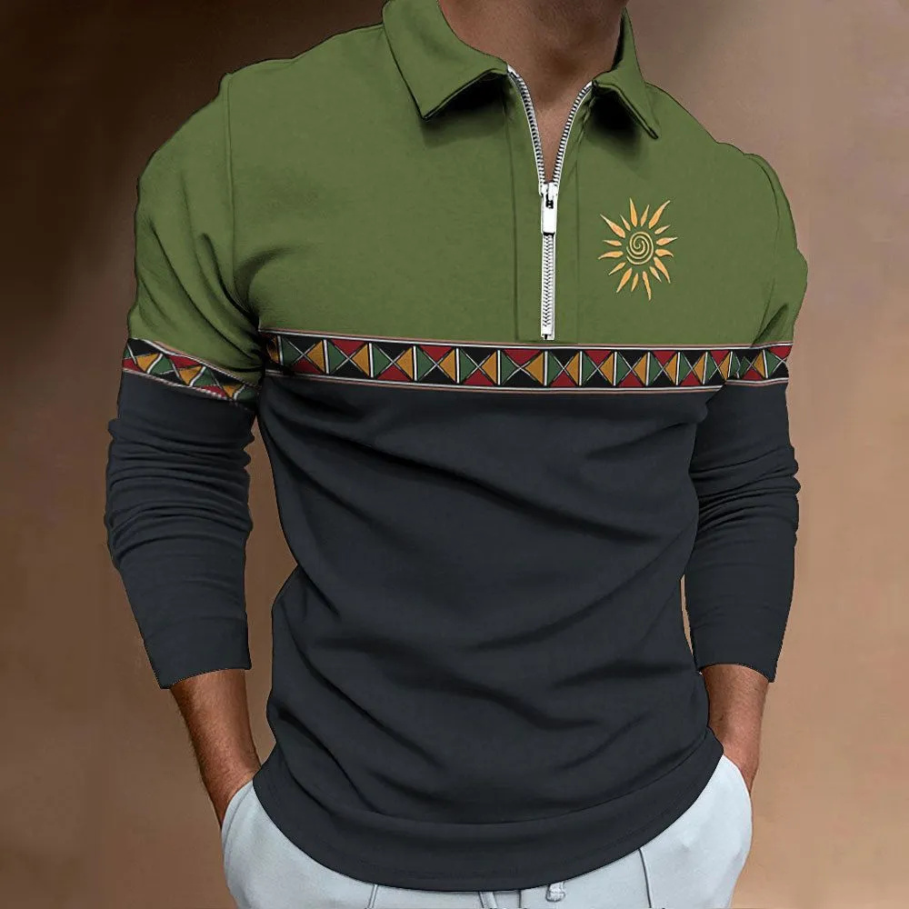 Mens Polo Shirts Retro Color B - Men'S Fashion Golf Clothing avis et prix