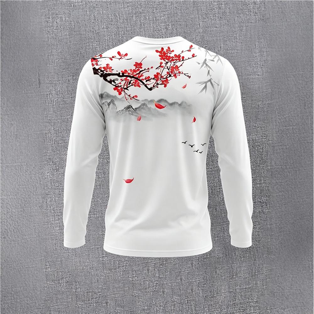 Chinese Style Ink Plum Blossom - Men'S Tops Fashion avis et prix