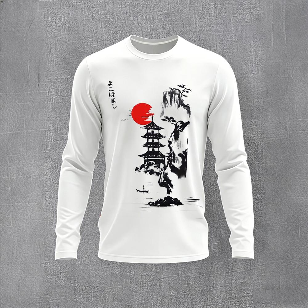 Chinese Style Ink Plum Blossom - Men'S Tops Fashion avis et prix