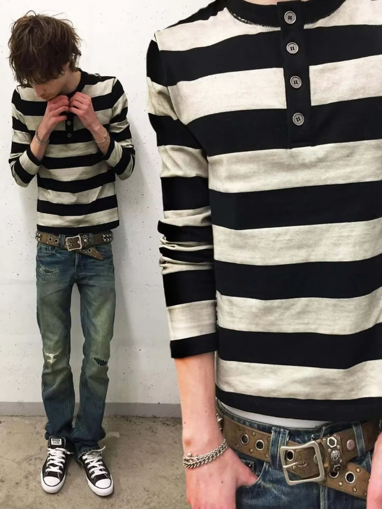 Y2k retro fashion street punk  - Men'S Tops Fashion avis et prix