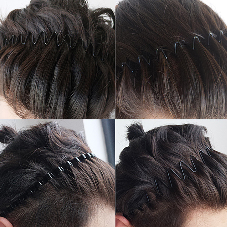2-5Pcs Wavy Hairband Spring Ha - Men Fashion Hair Style avis et prix