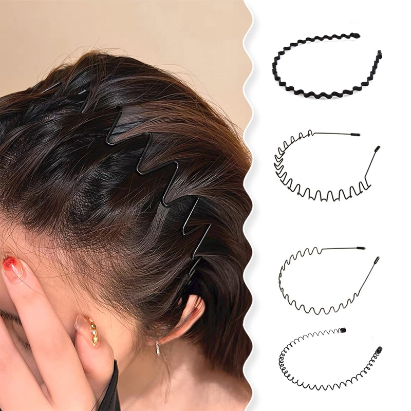 2-5Pcs Wavy Hairband Spring Ha - Men Fashion Hair Style avis et prix