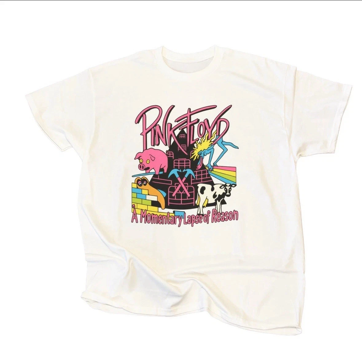 Pink Floyd Graphic Print T-Shi - Men'S Fashion Pink Shirt avis et prix