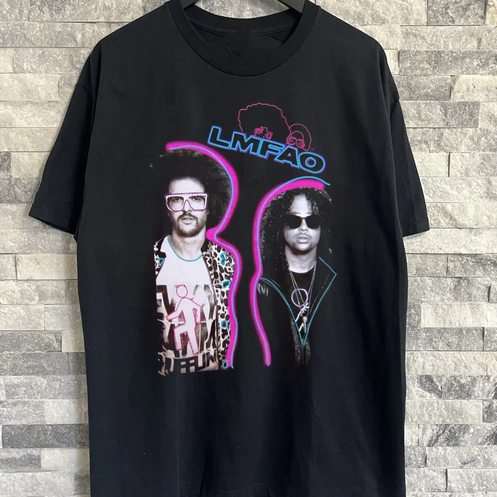 NEW LMFAO Band  T Shirt Pink A - Men'S Fashion Pink Shirt avis et prix