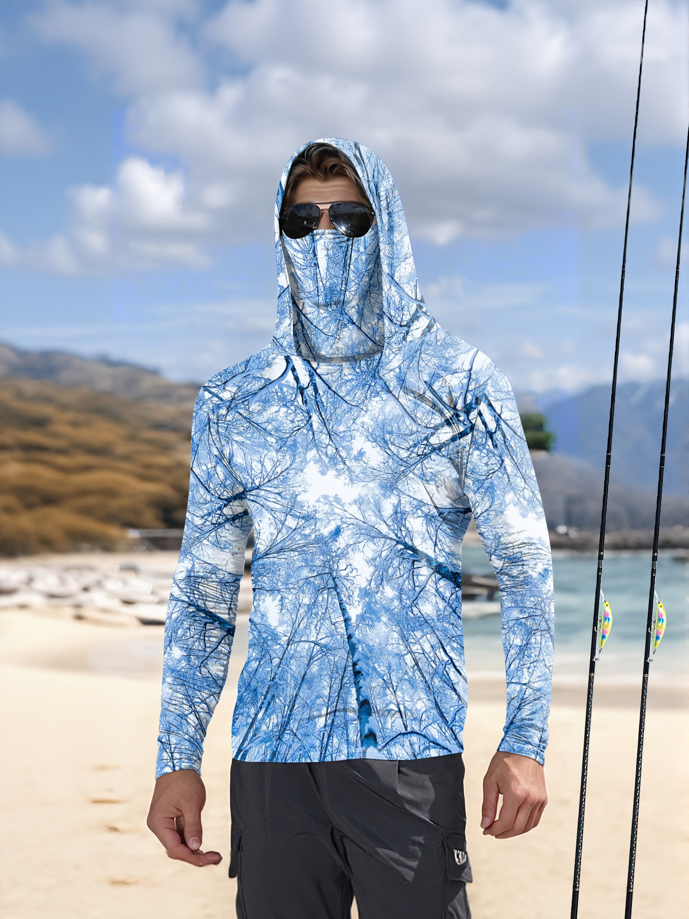 Fishing hooded sweatshirt men' - Mens Fashion Summer avis et prix