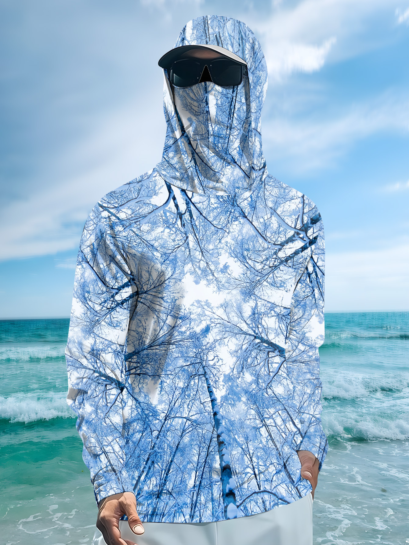 Fishing hooded sweatshirt men' - Mens Fashion Summer avis et prix