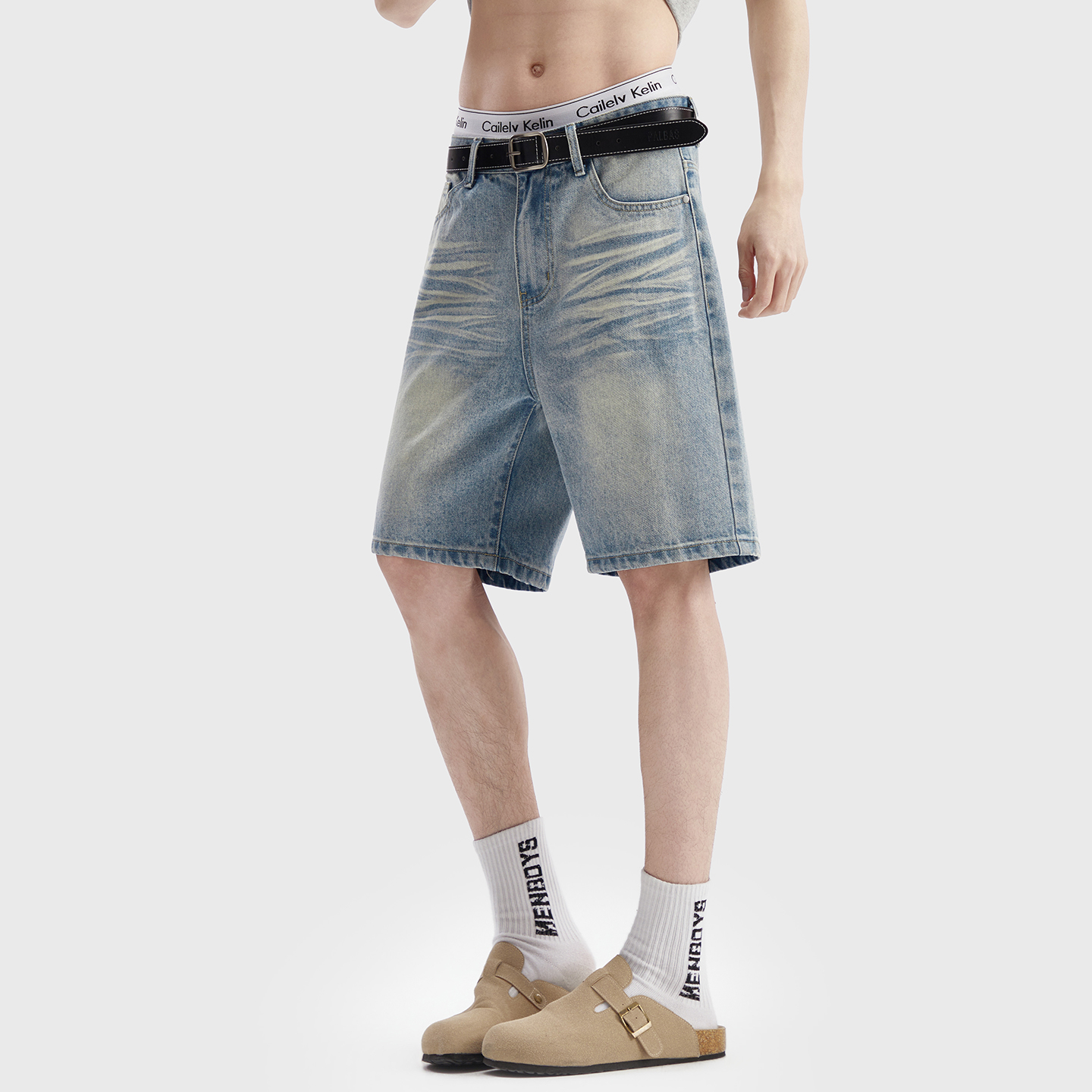 Vintage Washed Denim Shorts Me - Men'S Fashion Jeans avis et prix