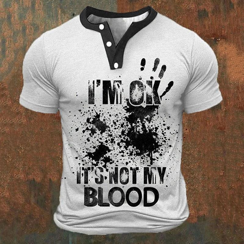 Funny 3D Letter Print Men's He - Mens Fashion Trend avis et prix