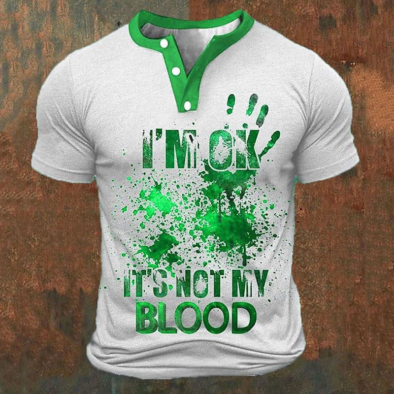 Funny 3D Letter Print Men's He - Mens Fashion Trend avis et prix