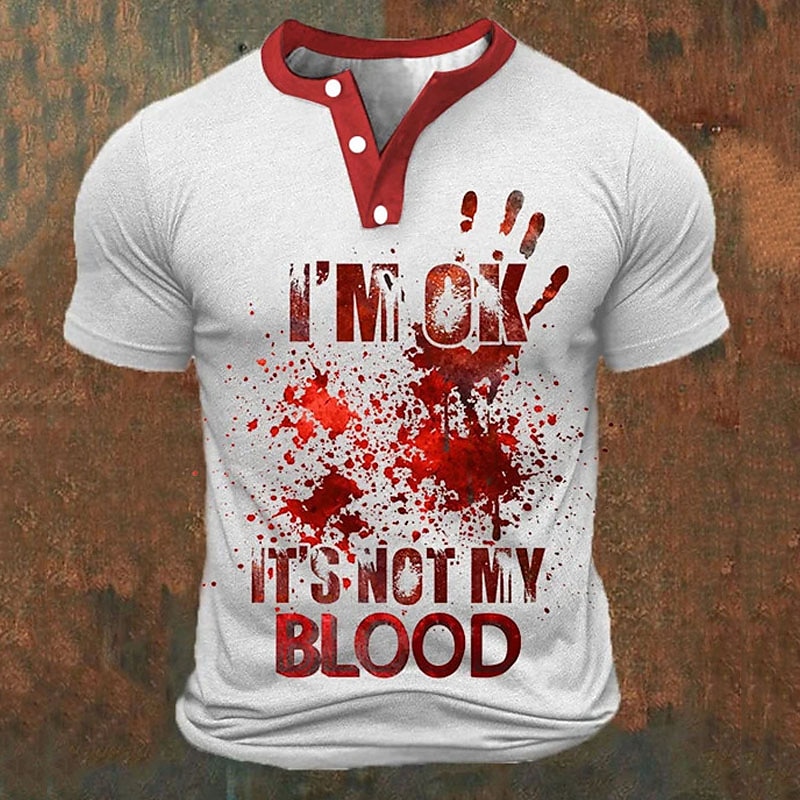 Funny 3D Letter Print Men's He - Mens Fashion Trend avis et prix
