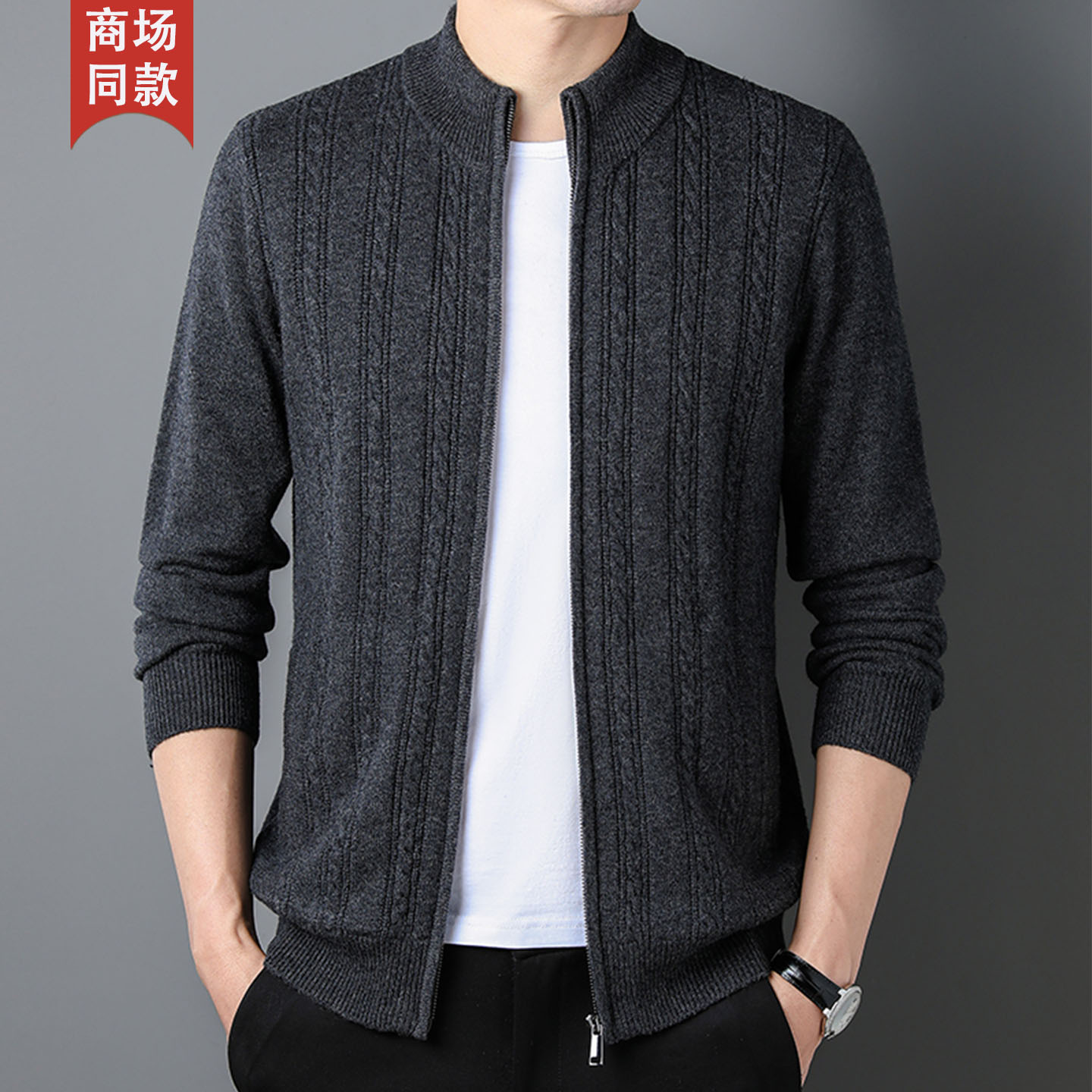 100% cashmere sweater men's ca - Men'S Fashion Zip Sweater avis et prix