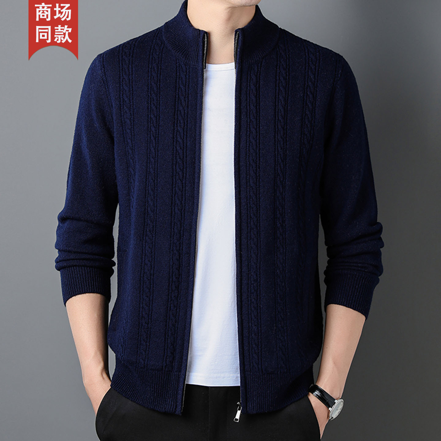 100% cashmere sweater men's ca - Men'S Fashion Zip Sweater avis et prix
